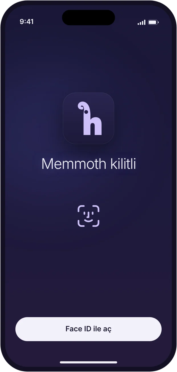Face ID ile kilitli Memmoth